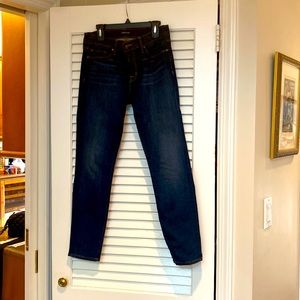 Skinny blue jeans